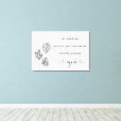 Baby tekenen voor urinegebruik canvas afdruk (Insitu (Houten vloer))