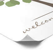 Baby-tekenstructuur - geel poster (Hoek)