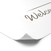 Baby-tekenstructuur - groot poster (Hoek)