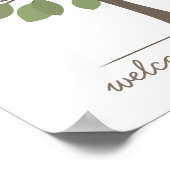 Baby-tekenstructuur - Roze Poster (Hoek)