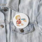 Baby temperatuurcontrole pediatrische gezondheid ronde button 7,6 cm (In situ)