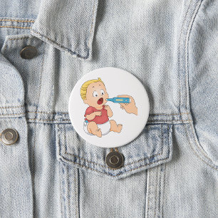 Baby temperatuurcontrole pediatrische gezondheid ronde button 7,6 cm