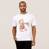 Baby temperatuurcontrole pediatrische gezondheid t-shirt (Voorkant volledig)