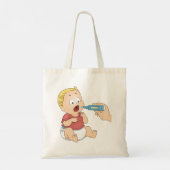 Baby temperatuurcontrole pediatrische gezondheid tote bag (Achterkant)