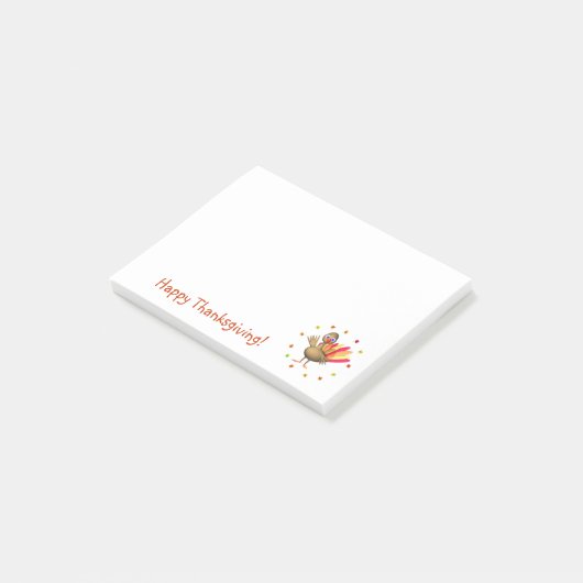 Baby Thanksgiving Turkije Post-it® Notes (Schuin)