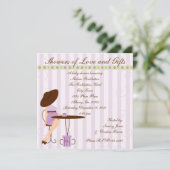 Baby thee in Paars Kaart (Staand voorkant)