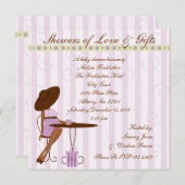 Baby thee in Paars Kaart (Voorkant / Achterkant)