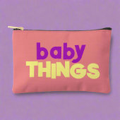 Baby Things Stuff Bold Typografie Kleurrijk Stijlv Etui
