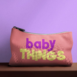 Baby Things Stuff Bold Typografie Kleurrijk Stijlv Etui