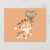 Baby Tiger | Advies voor de Kaart van Baby showers (Achterkant)