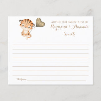 Baby Tiger | Advies voor de Kaart van Baby showers
