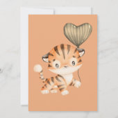 Baby Tiger | BABY SHOWER Kaart (Achterkant)