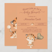 Baby Tiger | BABY SHOWER Kaart (Voorkant / Achterkant)