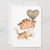 Baby Tiger | BABY SHOWER Kaart (Achterkant)