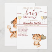 Baby Tiger | BABY SHOWER Kaart (Voorkant / Achterkant)