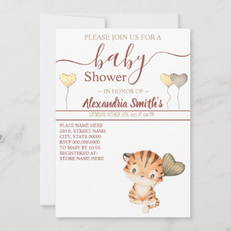 Baby Tiger | BABY SHOWER Kaart