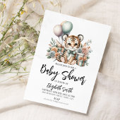 Baby Tiger Baby shower Kaart