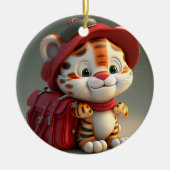 Baby Tiger Cartoon-76775 Keramisch Ornament (Voorkant)