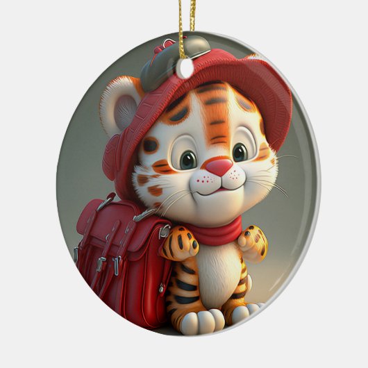Baby Tiger Cartoon-76775 Keramisch Ornament (Links)