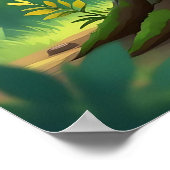 Baby Tiger | Cute Cartoon Kid's Nursery Art Poster (Hoek)