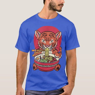 Baby Tiger Eating Ramen T-shirt
