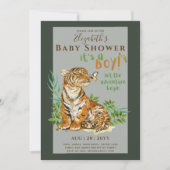 Baby Tiger Gender onthult Shower-uitnodigingen Kaart (Voorkant)