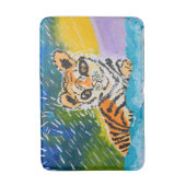 Baby Tiger: "Kunst van kinderen" Badmat (Voorkant Verticaal)