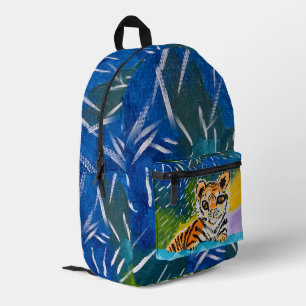 Baby Tiger: "Kunst van kinderen" Bedrukte Rugzak