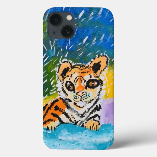 Baby Tiger: "Kunst van kinderen" Case-Mate iPhone Case (Achterkant)