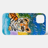 Baby Tiger: "Kunst van kinderen" Case-Mate iPhone Case (Achterkant (horizontaal))