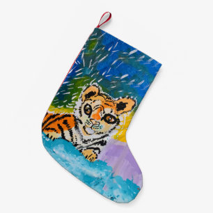 Baby Tiger: "Kunst van kinderen" Kleine Kerstsok