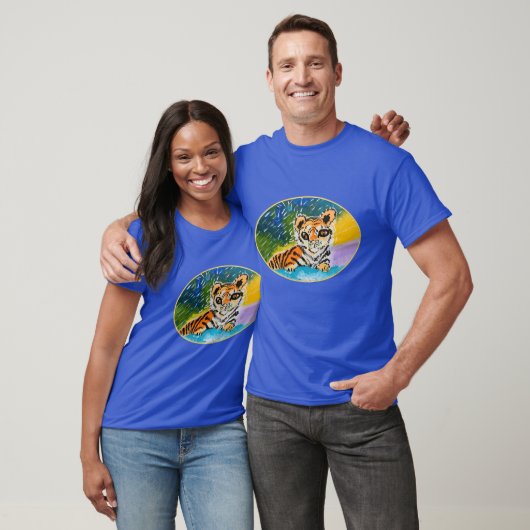 Baby Tiger: "Kunst van kinderen" T-shirt (Unisex)