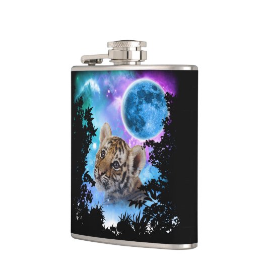 Baby Tiger MidNight Forest Heupfles (Links)