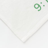 Baby Tiger Tropical Flowers Birth Stats Fleece Deken (Hoek)