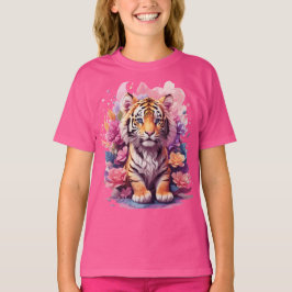 Baby Tijger Bloemen T-shirt