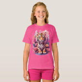 Baby Tijger Bloemen T-shirt (Voorkant volledig)