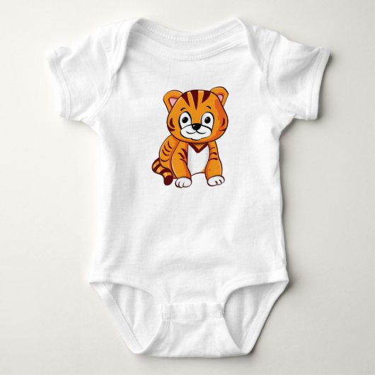 Baby Tijger Cartoon-65660 Romper (Voorkant)