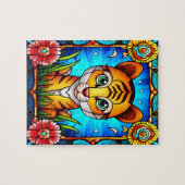 Baby Tijger in het Oerwoud Puzzel (Horizontaal)