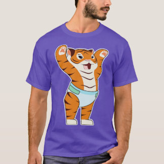 Baby tijger met onderbroek t-shirt
