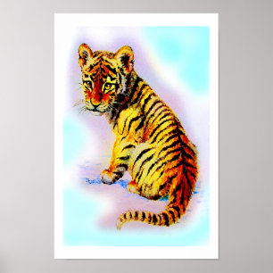 Baby tijger poster