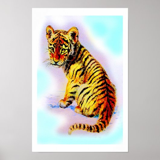 Baby tijger poster (Voorkant)
