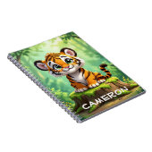 Baby-tijger | Schattigee Cartoon Kind Nursery Art Notitieboek (Rechterzijde)