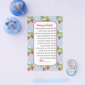 Baby to Bee Aardbei WatercolorGirl Douchespel Flyer (Enkel)