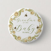 Baby to Bee Baby shower Familielid Ronde Button 5,7 Cm (Voorkant)