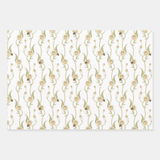 Baby to Bee Custom Daisy Chain Inpakpapier Vel (Voorkant)