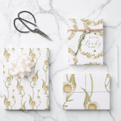 Baby to Bee Custom Daisy Chain Inpakpapier Vel