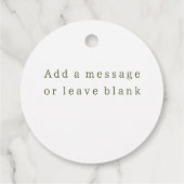 Baby to Bee Daisy Wildflower Bedankjes Labels (Achterkant)