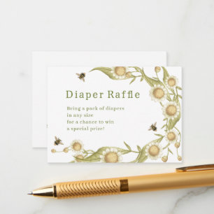 Baby to Bee Diaper Raffle Baby shower Informatiekaartje