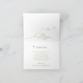 Baby to Bee Wildflower Gevouwen Dank u kaart (Binnen)