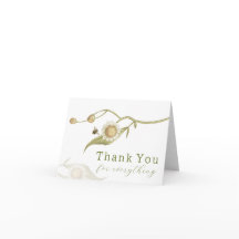 Baby to Bee Wildflower Gevouwen Dank u kaart